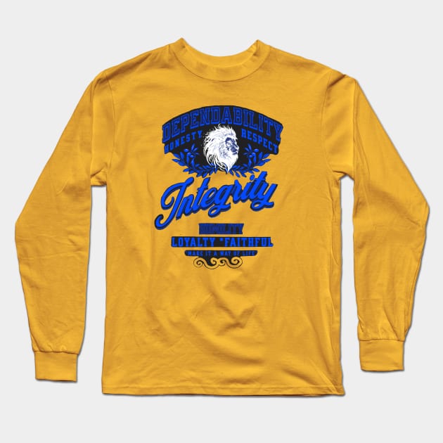 The Lion of Integrity Long Sleeve T-Shirt by Salzanos